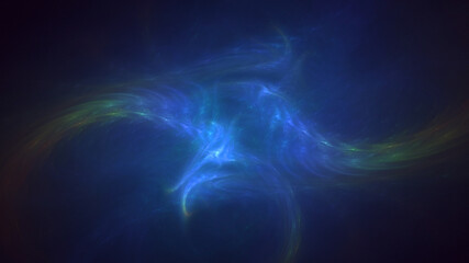 3D rendering abstract colorful fractal light background