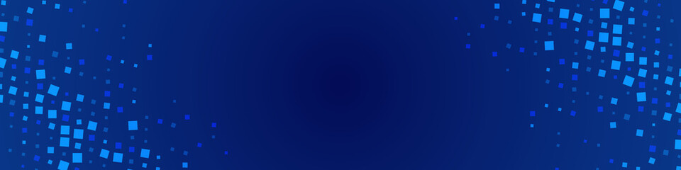 Geometric colored mosaic background frame. Texture of chaotic squares, dots, fragments, pixel. Connection of ornament lines. Banner for technology, websites, presentations. Vector