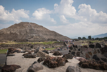 Teotihuacán Pyramids Mexico. Mexican pyramids Photography. Archaeology Mexico. Mexican culture.  Tourism in Mexico. Tourism in Mexico.

