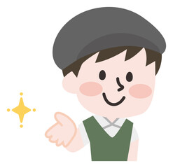 ファミレスの男性店員さん