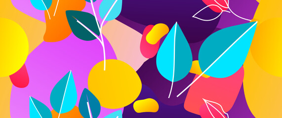 Bold Pattern Tropical Leaf Jungle Modern Motif