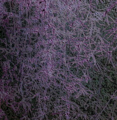 background of flowers. Stylish simple stained pattern in light blue and purple tones. Decorative futuristic design in aqua color great to layout backdrop. Cool creative modern art. Artistic shape 