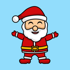 Vector illustration of santa claus on christmas event