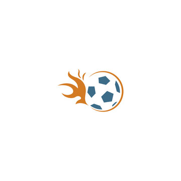 Football, soccer icon logo design