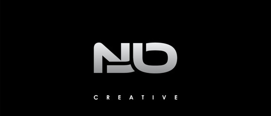 NJO Letter Initial Logo Design Template Vector Illustration