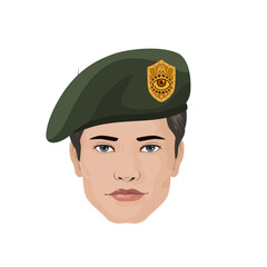 man hat illustration transparent background soldier beret