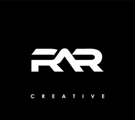 RAR Letter Initial Logo Design Template Vector Illustration