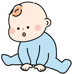 赤ちゃん お座り1