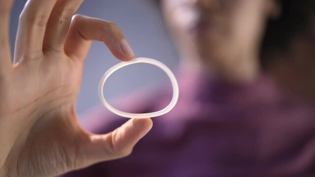 Diaphragm Vaginal Contraceptive Ring. Spermicide Contraception