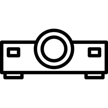 recommend clip art: Projector outline icon