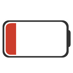 Low battery level icon