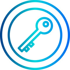 Key outline icon