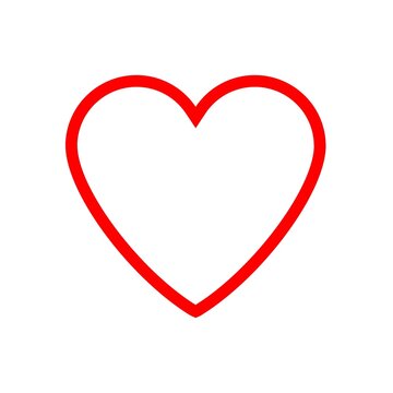 Re heart outlined icon