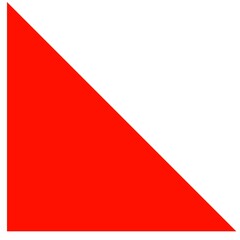 Red right triangle shape icon 