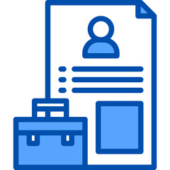 Employment filled outline icon