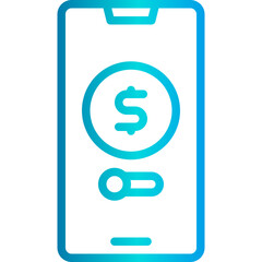 Online payment outline icon