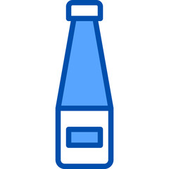 Sauce blue outline icon