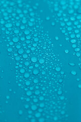 Naklejka na ściany i meble water drops on blue background