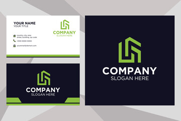 Letter LG logo suitable for company with business card template