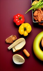 A picture of the food on the table. Ingredients. 