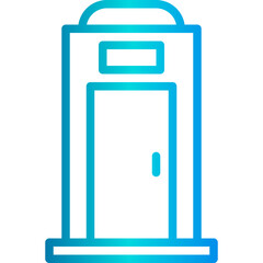 Public toilet outline icon