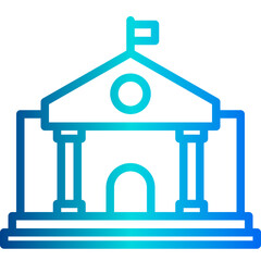 Townhall outline icon