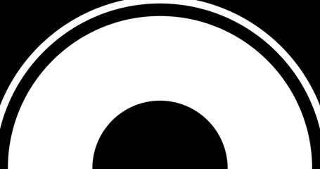 Simple round transition mask - circle cascade. Looped animation with alpha channel