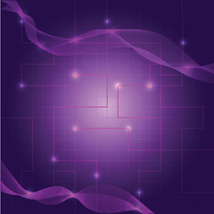 abstract purple background with arrows
