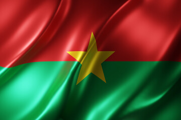  Burkina Faso 3d flag