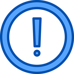 Alert filled outline icon