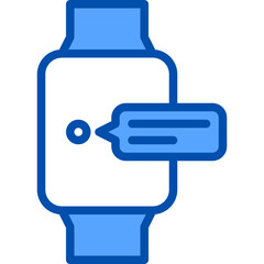 Smartwatch filled outline icon