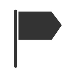 Flag pin. Map pointer.