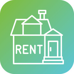 House Rent Icon Style