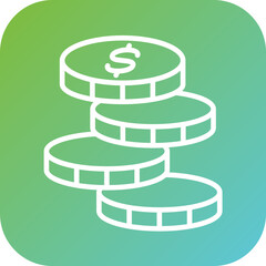 Coins Icon Style