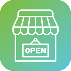 Shop Open Icon Style