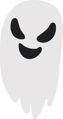 spooky halloween ghost isolate items design