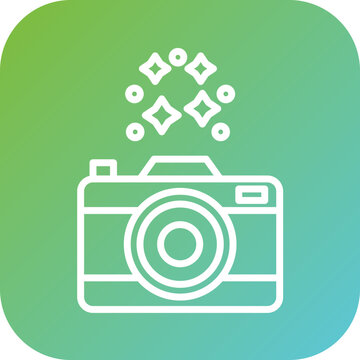 New Year Camera Icon Style