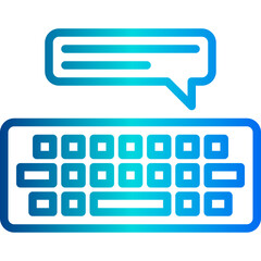 Keyboard outline icon