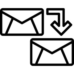 Reply outline icon