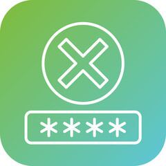 Obraz premium Denial Icon Style