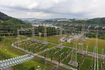 Strom Trasse Kraftwerk Pumpspeicherwerk Freileitung Energie