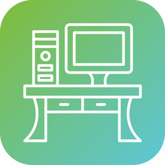 Computer Table Icon Style