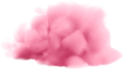Realistic pink clouds set isolated on transparent background.  - 539393790