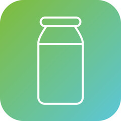 Milk Bottle Icon Style