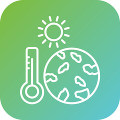 Global Warming Icon Style