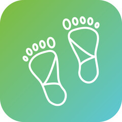 Carbon Footprint Icon Style