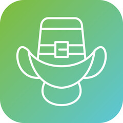 Cowboy Hat Icon Style