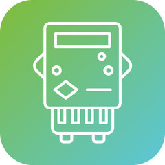 Electric Meter Icon Style