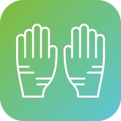 Obraz premium Electrician Gloves Icon Style