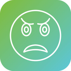 Obraz premium Upset Icon Style